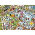 1000 pc Ravensburger Puzzle - Holiday Resort 3 The Pool